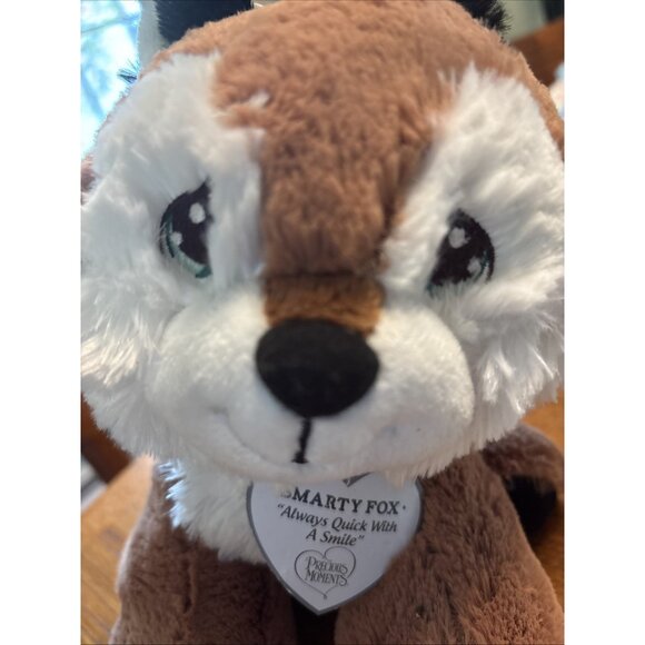 Precious Moments Aurora 8” Plush Smarty Fox Stuffed Animal Sewn Eyes 2017 NWT - Picture 9 of 9